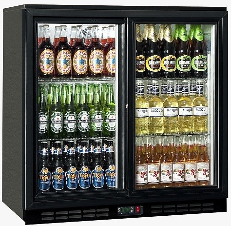 Rhino Cold 900 Double Door Bottle Cooler Bar Fridge