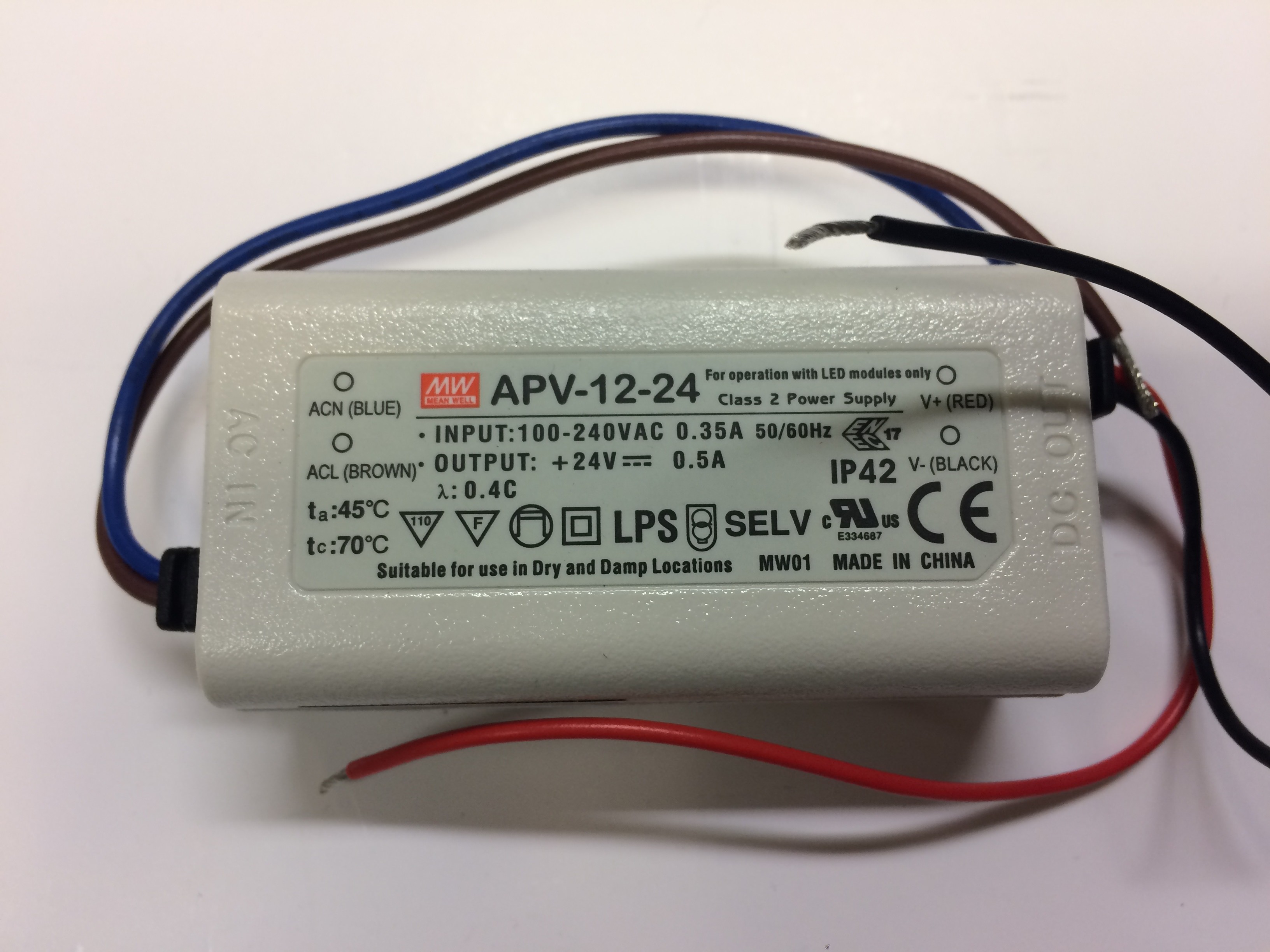 Rhino Moscow-293/Toronto-458 LED Lighting Transformer (APV-12-24 Meanwell)