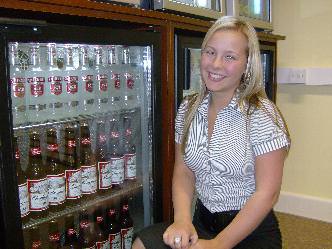 clean back bar cooler